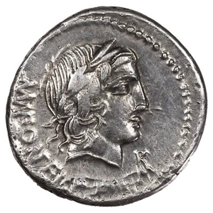 République romaine FONTEIA Denier 85 BC Véjovis Génie ailé RRC.353 /1c argent - Imagen 1 de 2