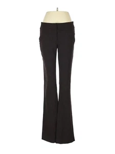 Amanda + Chelsea Womens Pants Sz 2 Spotted Black Flare Leg Boyfriend Mid Rise - Picture 1 of 2