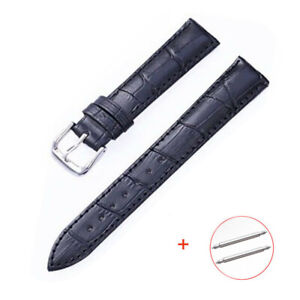 10mm-24mm Crocodile Pattern Band Women Men Wristwatch Bands Leather Watch Strap
