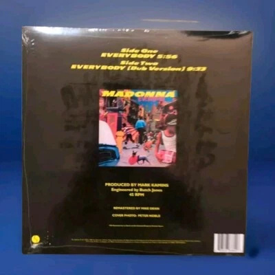 Madonna ‎Everybody 12” Maxi Single 180G Vinyl Record 40th Anniv 2022 Sealed Albu - Image 1 of 3