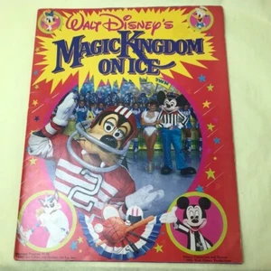 Walt Disney's Magic Kingdom On Ice 1985 Souvenir Program Booklet with Poster - Picture 1 of 3