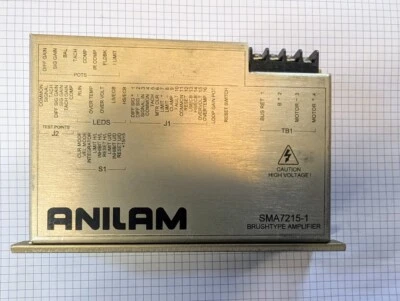 60 DAY ANILAM  33000123 GLENTEK SERVO DRIVE SMA7215  DC MOTOR CNC FIVE LED - Image 1 of 4