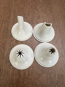 Pampered Chef Easy Accent Decorator 1778 Replacement Parts-4 Icing Tips - Picture 1 of 2