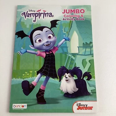 Disney Junior Vampirina Jumbo Coloring Activity Book Puzzles Mazes Wolfie Bendon - Image 1 of 4