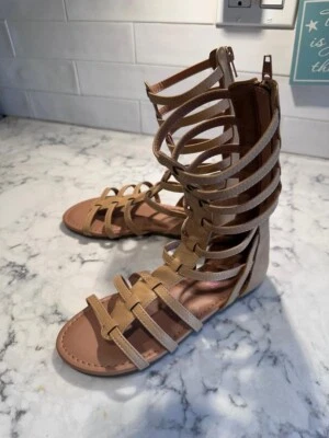 Nuevas Sandalias Fabkids Gladiador Tostado Niña Juvenil Talla 3 Foto 1 de 4