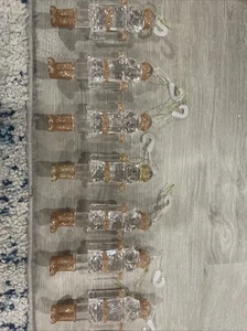 7 NEW  acrylic clear gold glitter nutcracker soldier Christmas Ornament 6” tall - Picture 1 of 6