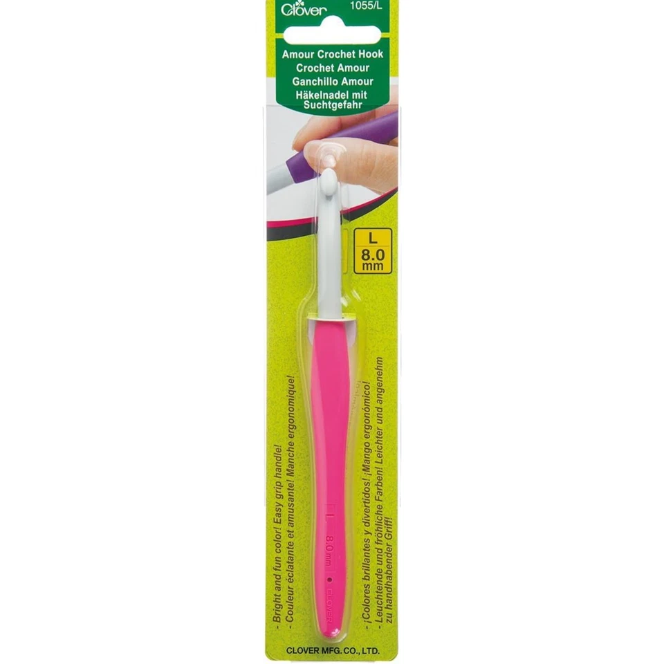 Clover 1055L Amour Crochet Hook (8.0mm)