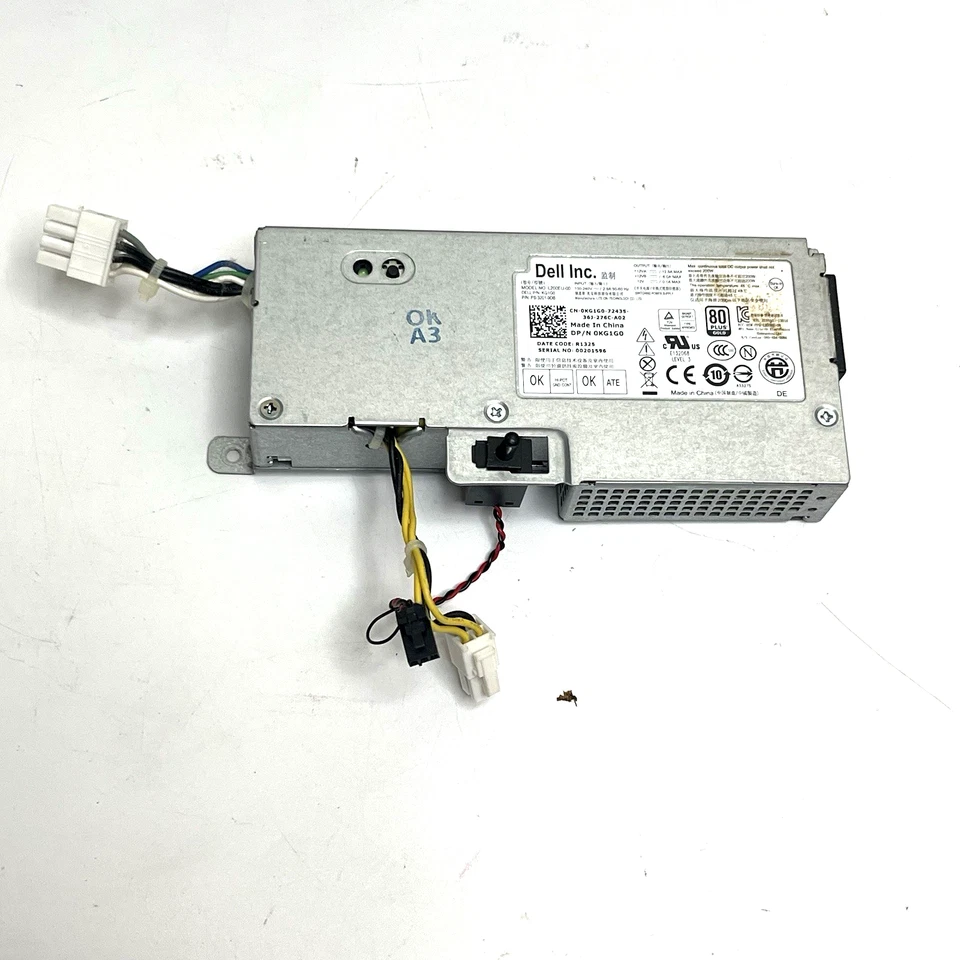 Dell Optiplex Power Supply 200W L200EU-00 0KG1G0 7010 9010 9020 790 990 USFF - Image 1 of 4