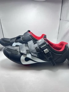 Peloton Fahrradschuhe Größe EU 46 schwarz/rot Bike Herren US 12 guter Zustand - Bild 1 von 5