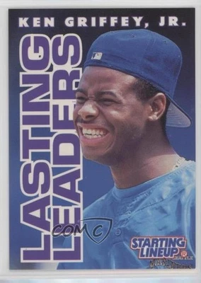 1996 Starting Lineup Cards Lasting Leaders Ken Griffey Jr #530437 HOF - Image 1 of 2