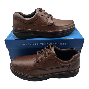 Nunn Bush Camerson Shoes Mens 10 M Brown Tumble Leather Comfort Sneaker 83890-64 - Picture 1 of 11