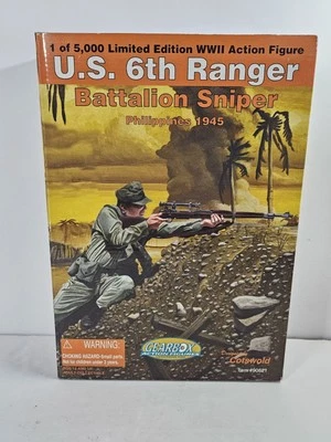 Figura de acción 6th RANGER BATALLION FRANCOTIRADOR Filipinas 1945 caja de cambios 12" - nueva Foto 1 de 4