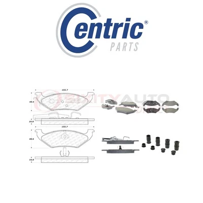 Centric Posi Quiet Ceramic Brake Pads w Shims for 1991-1995 Lincoln Town Car dp Foto 1 de 4