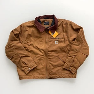 Carhartt Men’s Duck Blanket-Lined Detroit Jacket Brown 2XL Barn Jacket OJ3828 - Picture 1 of 11