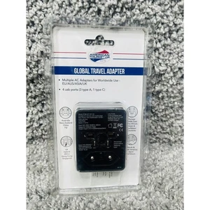 American Tourister Global Travel Adapter w/ Multiple AC Adapters & USB Ports New - Picture 1 of 8