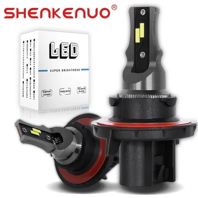 For Ford Fiesta 2012 2013 2019 2X H13 LED Bulbs High Low Beam Super Bright 6000K - Image 1 of 4