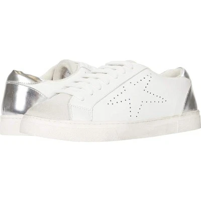 Steve Madden Rezza Cuero Punta Redonda Parte Superior Baja Zapatos Informales Blanco Plata 8.5 Foto 1 de 4