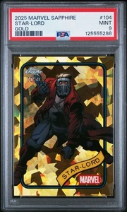 2025 Topps Chrome Marvel Sapphire Star-Lord #104 Gold /50 PSA 9 - Picture 1 of 2