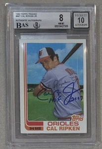 1982 Topps Traded CAL RIPKEN Jr #98T BGS 8 NM-Mint BAS 10 Auto Autograph Rookie  - Picture 1 of 2