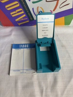 Vintage 1989 TABOO Board Game Replacement Parts Card Holder Score - Image 1 of 3