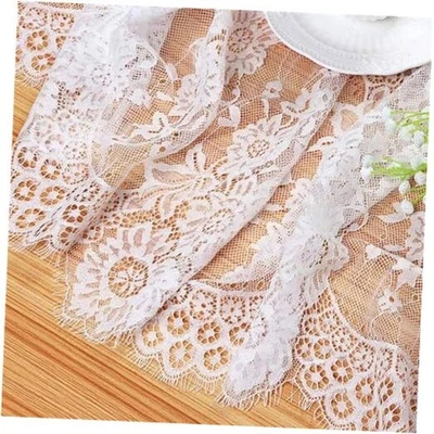 Corredores de mesa de renda 9,8 pés para casamento chá de noiva bebê branco - Imagem 1 de 4