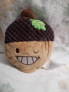 Eichel braun Plüschtier Stofftier 5 Zoll flach quietschend Hundespielzeug 2018 Tier Abenteuer Ziel - Bild 1 von 6