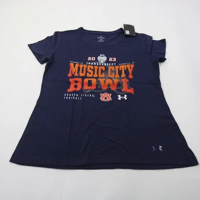 Auburn Tigers Under Armour Short Sleeve Shirt Women's Navy New - Image 1 of 3