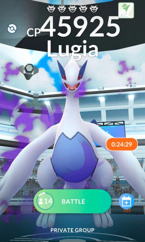 ⚔️ 5x Shadow Lugia Remote Raid Invites – Pokémon Go | Fast Delivery 🚀 - Image 1 of 1