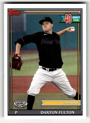 2021 Topps Pro Debut Daxton Fulton #PD-192 PRO DEBUT BEAUTY! - Image 1 of 2