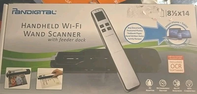 NEW Pandigital Handheld Wi-Fi Wand Scanner S8X1103 w/ Feeder Dock Black LOOK!! - Image 1 of 3