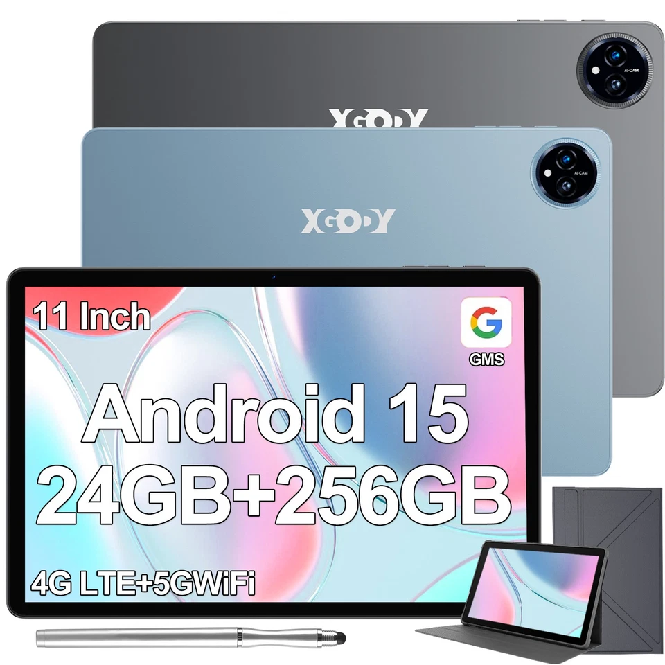2025 Neuest Tablet Android 15 16GB RAM+256GB 8000mah 11 Zoll Octa Core WlFl IPS - Bild 1 von 4