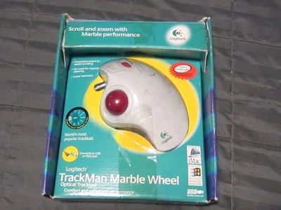 Logitech Trackman Marble Wheel mit optischem Trackball - Bild 1 von 4