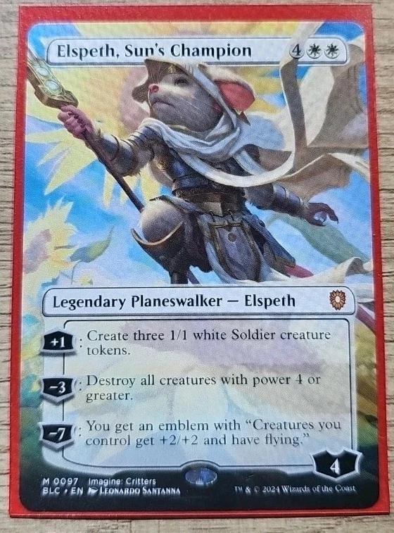Elspeth, Sun's Champion - BORDERLESS - Commander: Bloomburrow - NM - Image 1 of 1