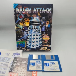 Dalek Attack Amiga 500+ Big Box Game w Manual - Afbeelding 1 van 11
