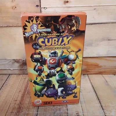 Cubix Robots For Everyone VHS Used Kids WB Animated Promo Burger King - Image 1 of 4