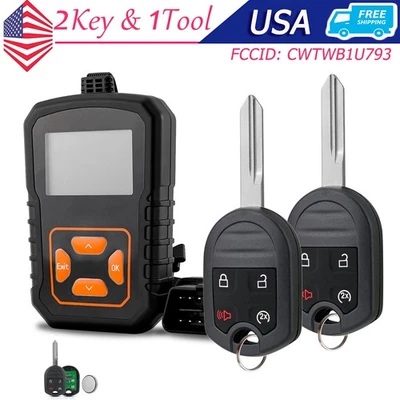 2 Llavero remoto + Kit de programa para Ford F150 F250 2011 2012 2013 2014 2015 2016 Foto 1 de 4