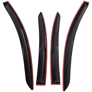 Black Weathershields Window Visors for Ford Territory 2004-20 Rain Guards 4pcs - Picture 1 of 17