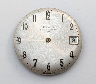 Vintage ELGIN 870 Sportsman Calendar 17 Jewels 30mm Watch Movement PARTS REPAIR - Image 1 of 4