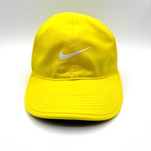 NWOT Nike Featherlight Dri-Fit Yellow Vented Adjustable Cap 679424-731 - Picture 1 of 5
