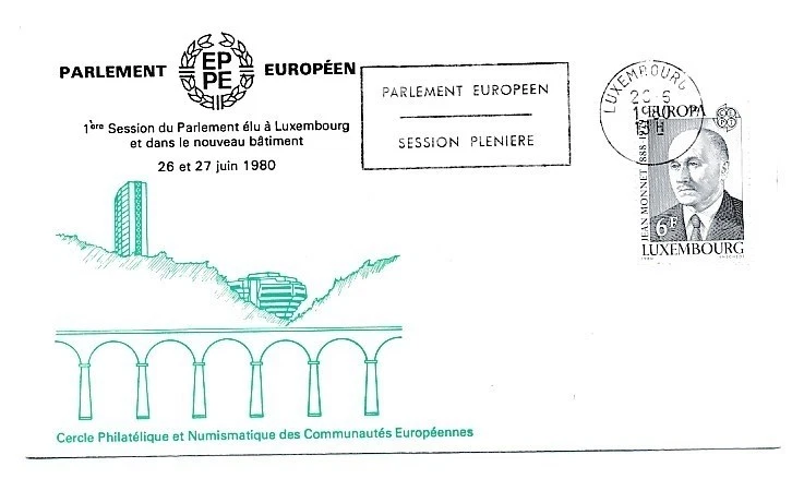 D90068 Europa CEPT 1980 Famous People FDC Luxembourg - Image 1 of 1
