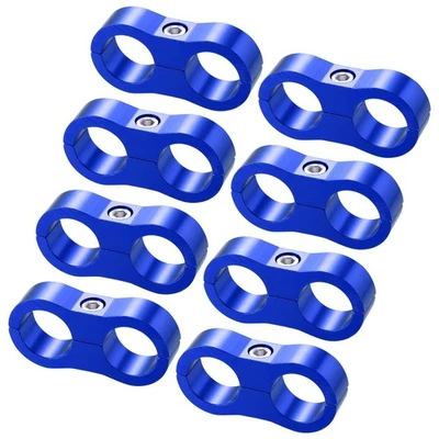 8uds Coche Manguera Separador Abrazadera para Combustible Manguera Azul AN10 - Imagen 1 de 4