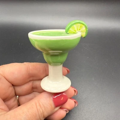 Mini plato de cerámica Nora Fleming lima y sal por favor Margarita encanto A130 Foto 1 de 4