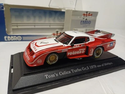 Mini tomas de coche EBBRO 1/43 TOM'S CELICA Turbo talla 5 1979 #1 Shuhide Tane Fuji Foto 1 de 4