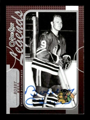 BOBBY HULL 2008-09 O-PEE-CHEE HOCKEY LEGENDS #563 SIGNED - CHICAGO BLACKHAWKS - Image 1 of 2