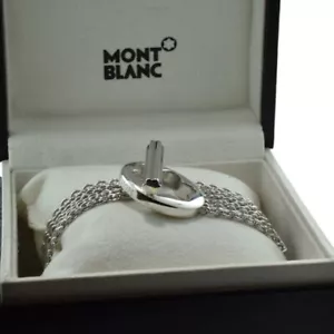 Bracciale Montblanc in argento sterling con carezza di una stella a levetta - Foto 1 di 6