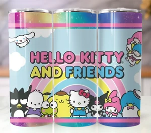 Hello Kitty and Friends 20oz Insulated Tumbler with Straw - Stainless Steel Mug - Picture 1 of 12