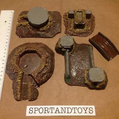 BUNKER 1:87/76 (?) IN RESINA 4 Articoli e PONTE IN METALLO - Immagine 1 di 2
