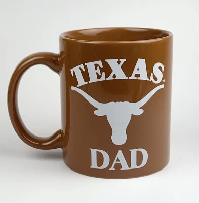 University Of Texas Dad Longhorns Ceramic Coffee Mug Cup College Fathers Day - Image 1 of 4