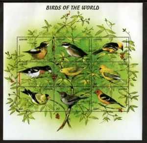 Lesotho 1999 - Birds Flora and Fauna - Sheet of 9 Stamps - Scott #1183 - MNH - Picture 1 of 1