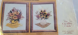 Sunflowers and Daisies Kit 0525 The Creative Circle Embroidery Crewel Vintage - Picture 1 of 5